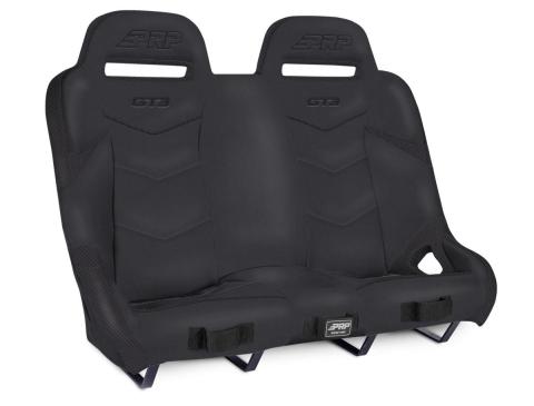 GT3 Quick Release Rear Suspension Bench Seat for Polaris RZR PRO XP4 PRO R4 Turbo R4 Black PRP Seats