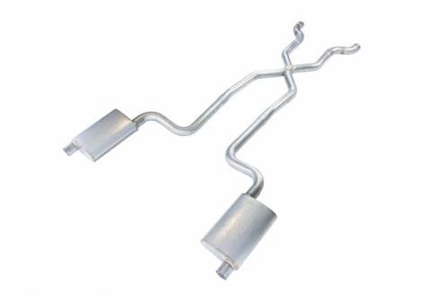 1968-1973 Corvette C3 2.5 Inch Crossmember Back Exhaust Kit With X-Pipe 409 Stainless Turbo Pro Mufflers Pypes Performance Exhaust