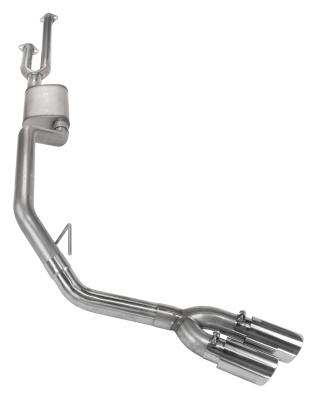 Cat-Back Exhaust System 14-21 Split Side Dual Exit 2.5 in Intermediate And 3 in Tail Pipe Violator Mufflers/Hardware Incl Tip Incl Pypes Exhaust