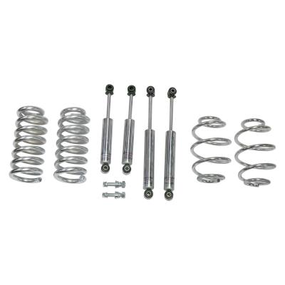 Performance Shocks and Lowering Springs 3.0 Inch Front/4.0 Inch Rear Chrome 63-86 Chevrolet C10 Touring Tech