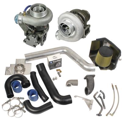 Super B Twin Turbo Kit w/FMW Billet Wheel on Secondary Dodge 1994-1998 12-Valve BD Diesel
