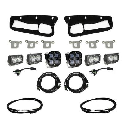 Bronco Clear SAE Fog Pocket Kit 21-Up Ford Bronco w/Upfitter Baja Designs