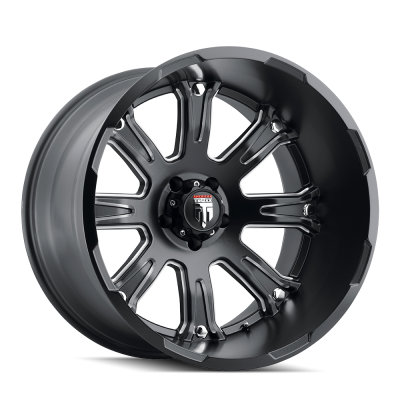 Bomb AT154 Satin Black Milled 22X14 5-127 -76MM 78.1MM Off Road Wheels American Truxx
