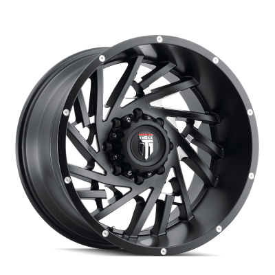 Web AT161 Satin Black Milled 20X10 5-127 -24MM 78.1MM Off Road Wheels American Truxx