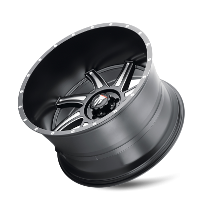 Vortex AT162 Satin Black Milled 24X14 5-127 -76MM 78.1MM Off Road Wheels American Truxx