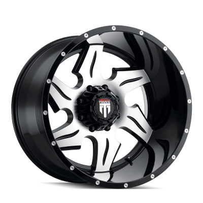 Ninja AT163 Gloss Black Machined 22X14 5-139.7 -76MM 87.1MM Off Road Wheels American Truxx