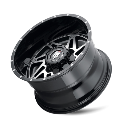 Warrior AT165 Gloss Black Machined 20X12 5-127 -44MM 78.1MM Off Road Wheels American Truxx