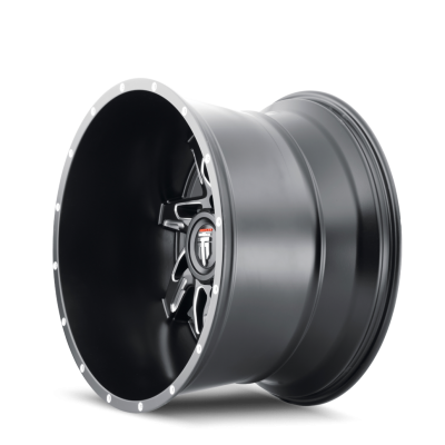 Spyder AT183 Satin Black Milled 20X10 5-127 -24MM 78.1MM Off Road Wheels American Truxx