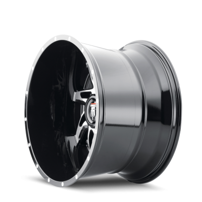 Spyder AT183 Gloss Black Machined 22X14 5-127 -76MM 78.1MM Off Road Wheels American Truxx