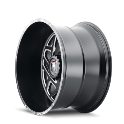 Cosmos AT1904 Satin Black Milled 24X14 5-127 -76MM 78.1MM Off Road Wheels American Truxx