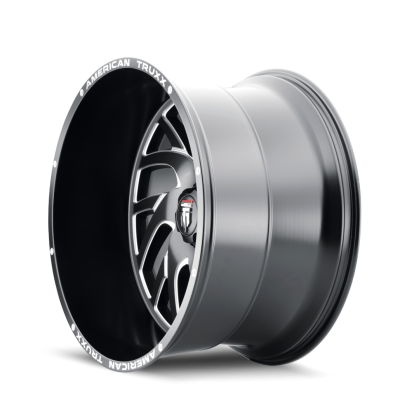 Xclusive AT1907 Satin Black Milled 24X14 5-150 -76MM 110.5MM Off Road Wheels American Truxx