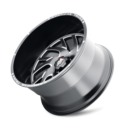 Xclusive AT1907 Satin Black Milled 24X14 5-150 -76MM 110.5MM Off Road Wheels American Truxx