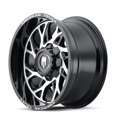 Destiny AT1913 Black Machined 22X12 5-127/5-139.7 -44MM 87.1MM Off Road Wheels American Truxx