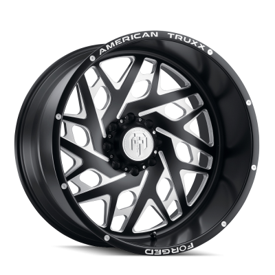 Forged Aries ATF1909 Matte Black Milled 24X14 6-139.7 -76MM 106.1MM Off Road Wheels American Truxx Forged