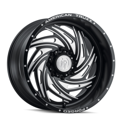 Twisted Forged Twisted ATF1911 Matte Black Milled 22X12 8-165.1 -44MM 125.2MM Off Road Wheels American Truxx Forged
