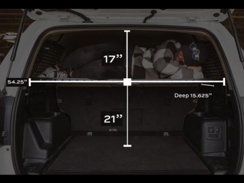 2010-2021 4Runner Interior Rear MOLLE Panel Full Combo Rear Cargo Area Tray and Both Panels Cali Raised LED