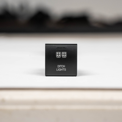 Low Profile Ditch Light Brackets Kit Fits 24-Present Toyota Tacoma/(2) 3.5 Inch Round Cannon Pods/No Switch Cali Raised LED