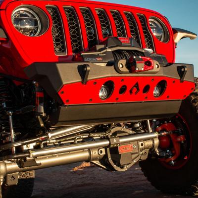 Powdercoat Nighthawk Front Bumper with Aluminum Skid for JK, JL, and JT - Black Powdercoat Artec Industries