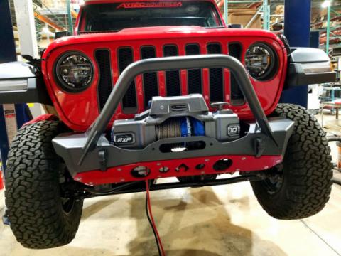 NightHawk Jeep JL Front Bumper W/Mid Tube Stinger Bare Artec Industries