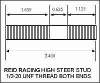 Dana 60 ARP High Steer Studs and Nuts 5 Pack Kit Artec Industries