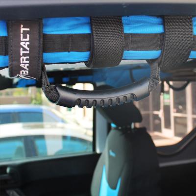 Roll Bar Grab Handles Black Rubber Pair Bartact