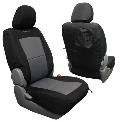 Toyota Tacoma Seat Covers 05-08 Tacoma Front Black/Graphite Tactical Series Pair (Non Lay Down Passenger Top) Bartact