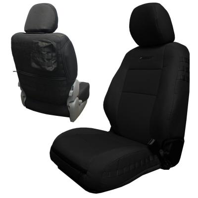 Toyota Tacoma Seat Covers 16-19 Tacoma and TRD Front Black/Black Tactical Series Pair Bartact