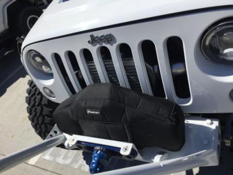 Winch Cover For Warn Zeon Winch Black Fabric Bartact