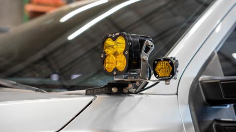 SDHQ Built A Pillar Add A Light Mount Kit Adding XLS SDHQ Offroad