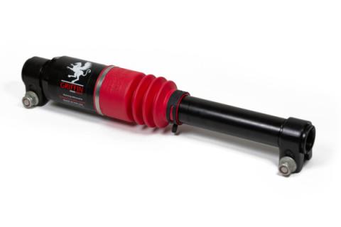 Jeep Steering Attenuator Upgrade for XD Drag Links Griffin XD For 07-24 Wrangler JK/JL, Gladiator Red Bellow Steer Smarts