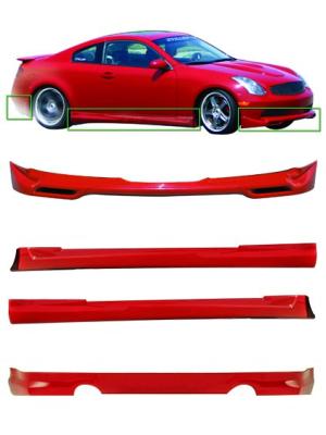 Infiniti G35 Coupe 4-Piece Body Kit Unpainted For 03-07 Infiniti G35 Coupe Stillen