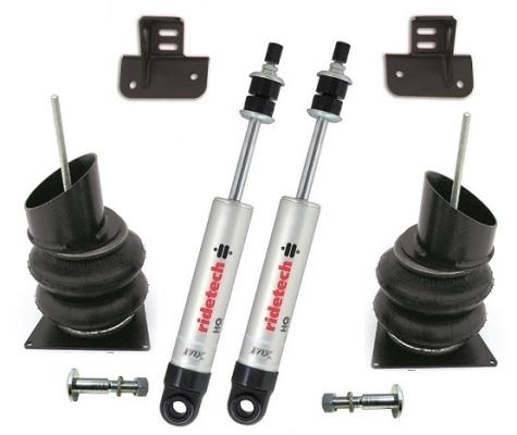 Front Coolride Kit For 1955-1957 Chevy For Use W/ Stock Lower Arms Air Springs Brackets HQ Shocks Bolt On Shock Mounts And Hardware Ridetech