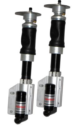 Front TQ Shockwaves For 2005-2014 Mustang Pair Of Triple Adjustable Shock waves W/ 1/4 Inch Airline Fittings Ridetech