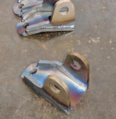 1982-2002 Camaro and Firebird Lower Rear Coil-Over Shock Bracket Kit Black J&M Products