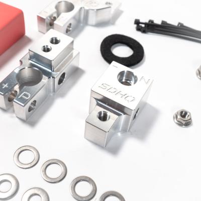 18-23 Jeep JL/JT 3.6L V6 and 2.0L I4 Billet Battery Terminal Kit SDHQ Offroad