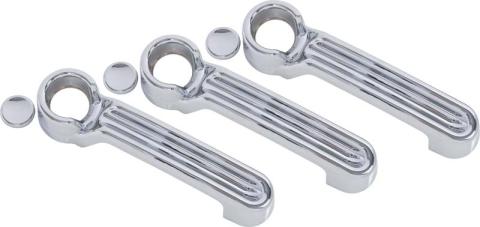Jeep JK Exterior Door Handle Covers 6 Pieces 07-18 Wrangler JK Polished Silver Kentrol