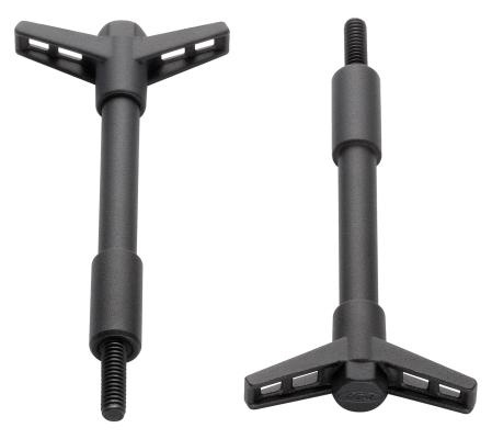 Engine Valve Cover Wing Nuts Steel Black Ford Logo 1/4-20 Thread 4 Pack Cut Ford Oval Ford Racing