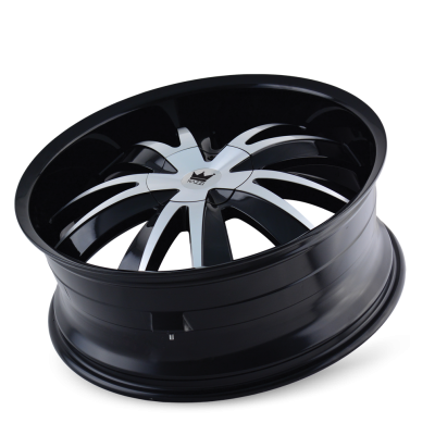 Cast Aluminum Wheels Edge 337 GBM 22x8.5 Machined Face Gloss Black 5 On 108/5 On 114.3 Bolt Pattern 35 Offset Mazzi Wheels