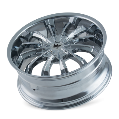 Cast Aluminum Wheels Fusion 341 CH 20x8.5 Chrome 5 On 108/5 On 114.3 Bolt Pattern 35 Offset Mazzi Wheels