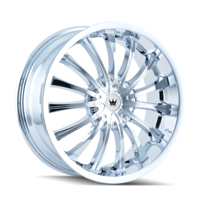 Cast Aluminum Wheels Hype 351 CH 18x7.5 Chrome 4 On 100/4 On 114.3 Bolt Pattern 40 Offset Mazzi Wheels