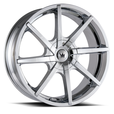 Cast Aluminum Wheels Kickstand 369 CH 24x9.5 Chrome 6 On 135/6 On 139.7 Bolt Pattern 30 Offset Mazzi Wheels