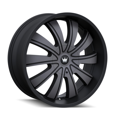 Cast Aluminum Wheels Rolla 374 MBM 24x9.5 Machined-Dark Tint Matte Black 5 On 127/5 On 139.7 Bolt Pattern 18 Offset Mazzi Wheels