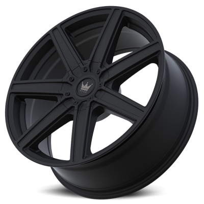 Cast Aluminum Wheels Laguna 376 MB 22x8.5 Black 5 On 110 Bolt Pattern 38 Offset Mazzi Wheels