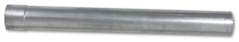 Exhaust Pipe 36 Inch Aluminized 4 Inch OD Straight Bumped On One End Diamond Eye