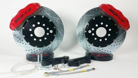 Brake System 14 Inch Front Pro+ Red 02-13 Mustang BAER Brakes