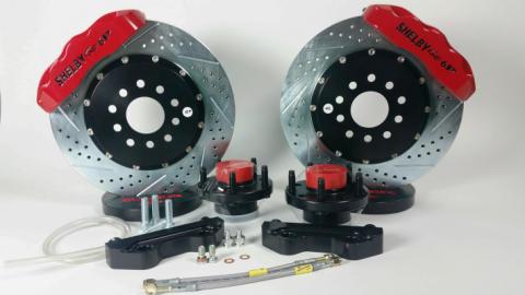 Brake System 13 Inch Front Pro+ Red 70 Mustang Disc Brake Spindle Only BAER Brakes