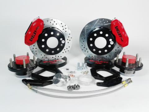Brake System 11 Inch Front SS4+ Red 37-48 Ford Truck Straight Axle BAER Brakes