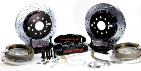 Brake System 13 Inch Rear Pro+ w/Park Brake Black 82-92 GM F Body BAER Brakes