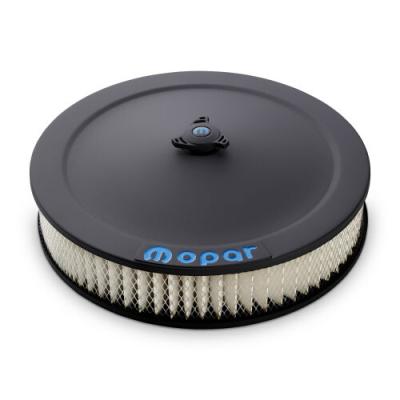 Air Cleaner Kit 14 Inch Diameter Black Crinkle Blue MOPAR Emblem Proform