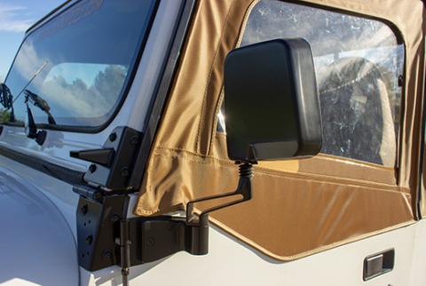 Jeep YJ/TJ Mirror Kit Pair 88-06 Wrangler YJ/TJ Powdercoat Black Kentrol